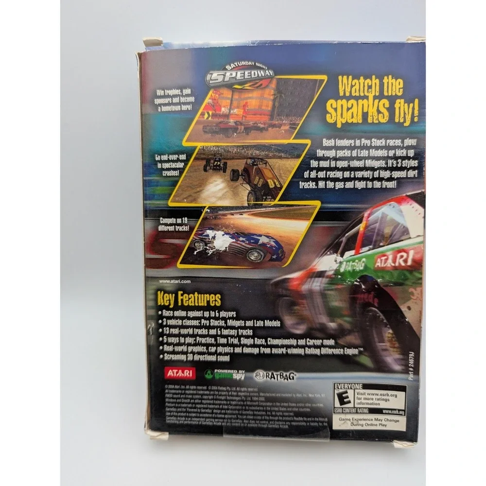 Saturday Night Speedway (PC, 2004) Atari Ratbag‎ Studio Small Box Complete
